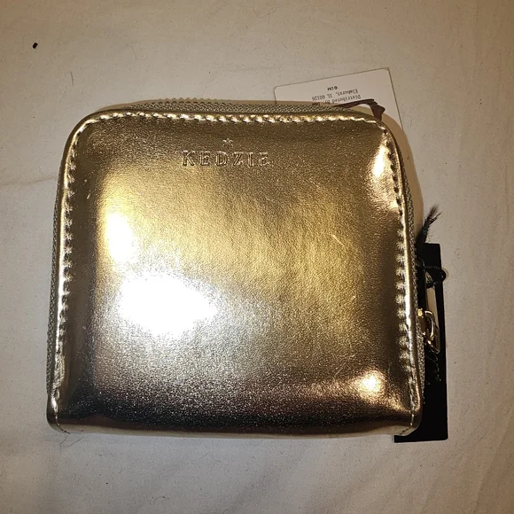Kedzie Gold Zip Around Wallet - Picture 1 of 10